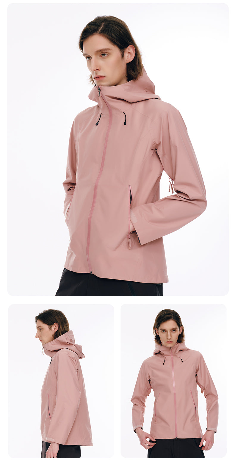 Hooded Lightweight Unisex Waterproof Raincoat Breathable Outdoor Jackets for Hiking STJY23012