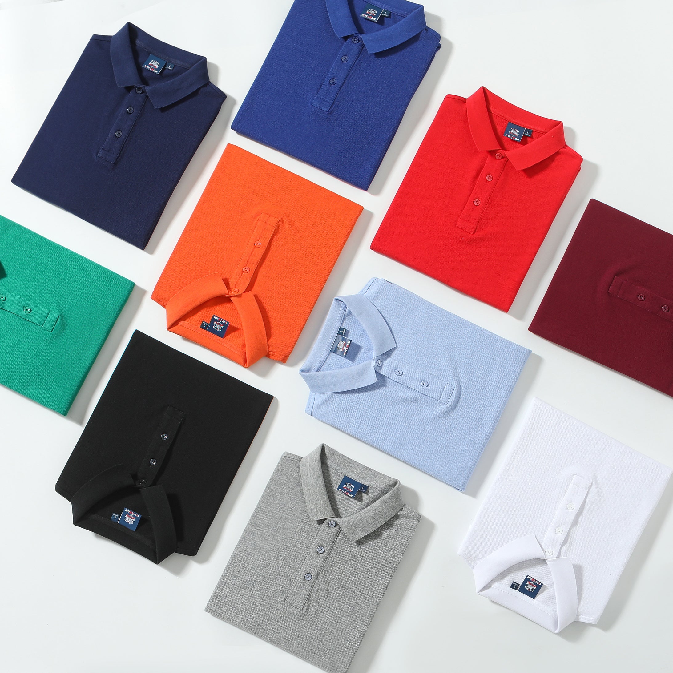 Loose Fit Cotton Polo Shirts for Companies Team Event Uniforms STSD2001