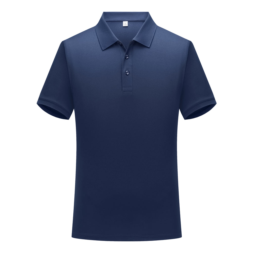 Henly Men's Polo Shirt with Solid Color & Never Deforms Memory Collar STSD501
