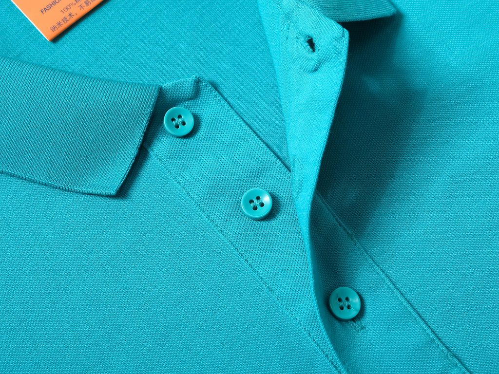 Pure Cotton Breathable Team Event Uniforms Polo Shirts STSD7988