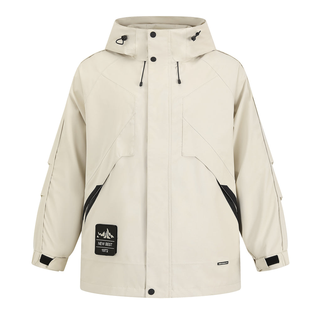 Custom Logo Outdoor Jacket Stand Collar Windproof Jacket STJY2502