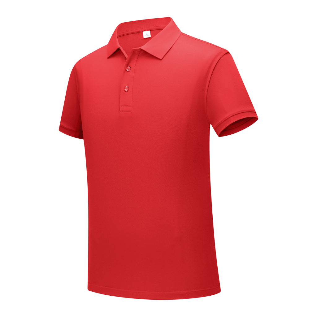 Henly Men's Polo Shirt with Solid Color & Never Deforms Memory Collar STSD501
