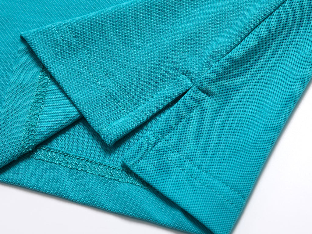 Pure Cotton Breathable Team Event Uniforms Polo Shirts STSD7988