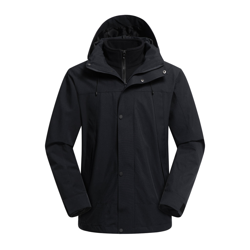 Unisex Waterproof Three-in-One Outdoor Work Coat Warm Zipper Jacket STJY3561