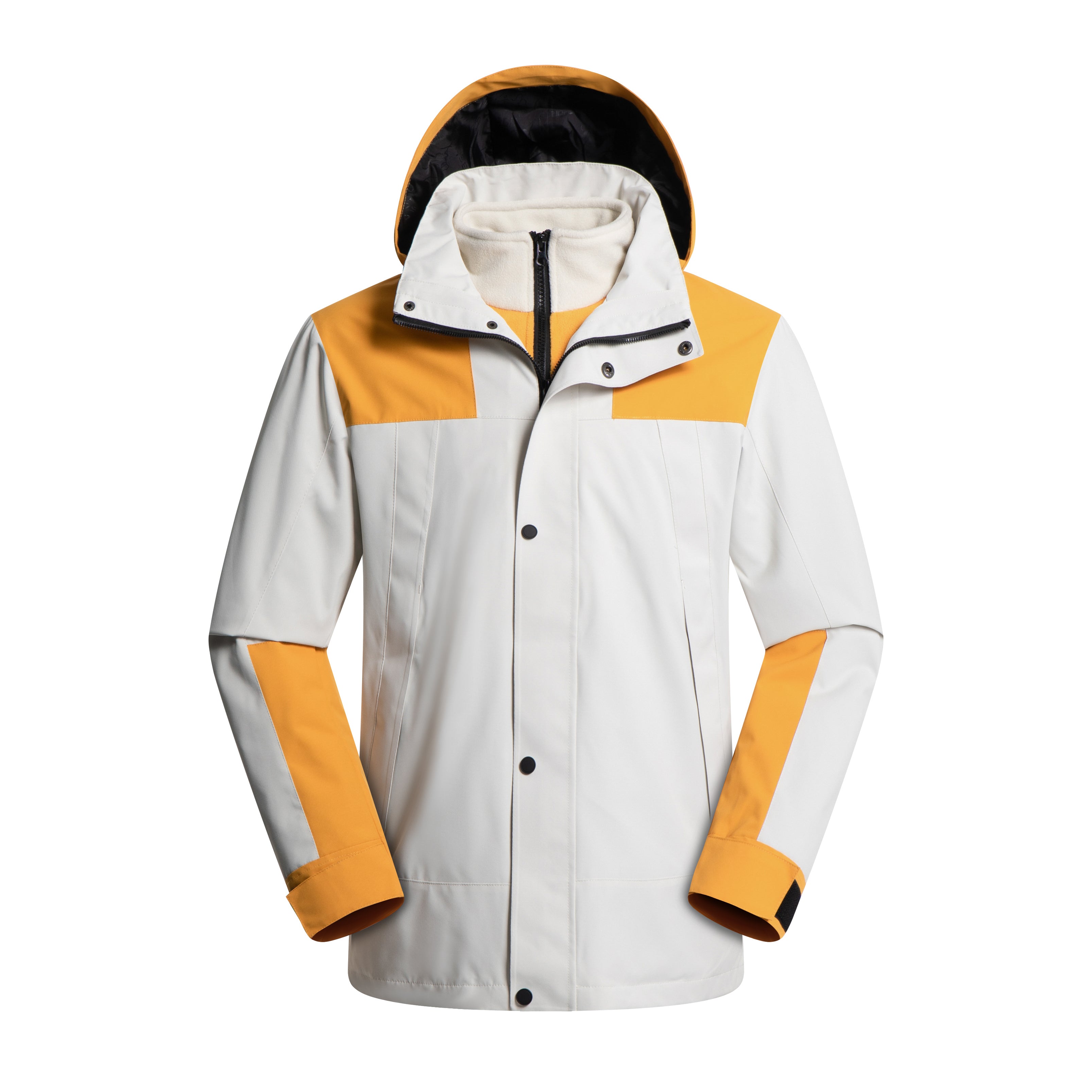 Unisex Waterproof Three-in-One Outdoor Work Coat Warm Zipper Jacket STJY3561