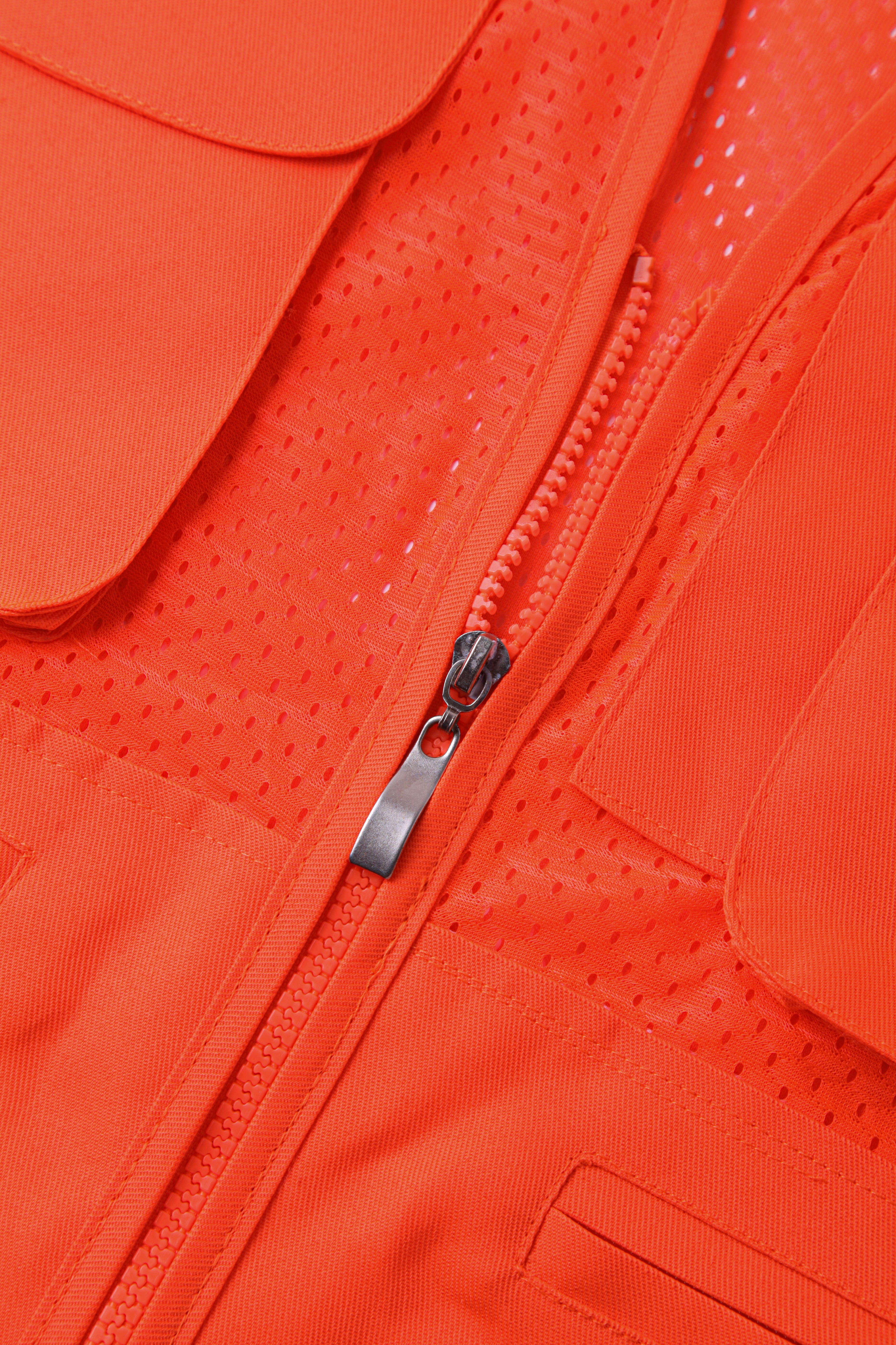 Factory Custom Security Vest Reflective Two-color Pocket Clothing Road Safety Vest With Logo STV5008