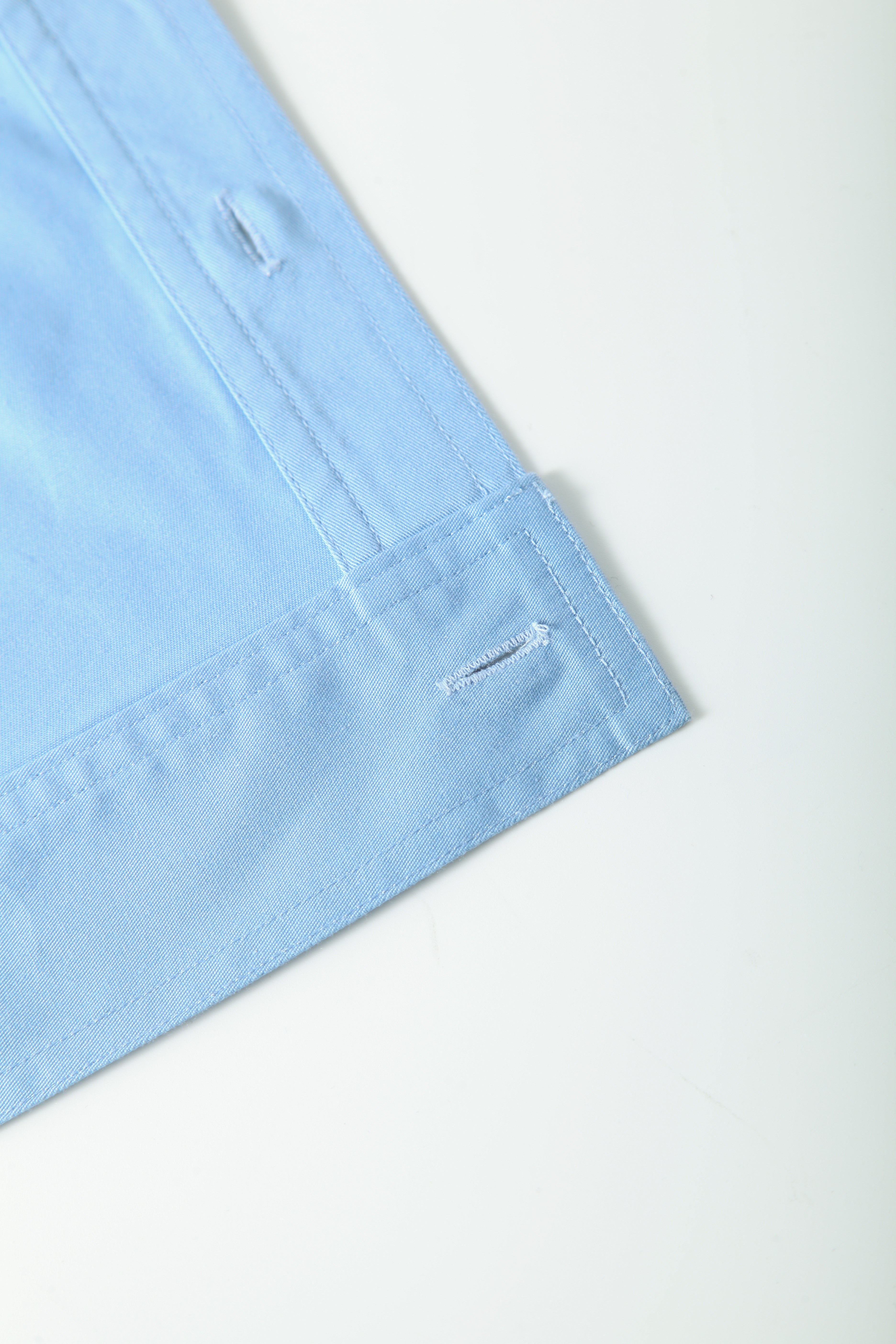 Men's Cotton Summer Work Shirt Thin Short Sleeve Uniform for Labor Protection STS5015