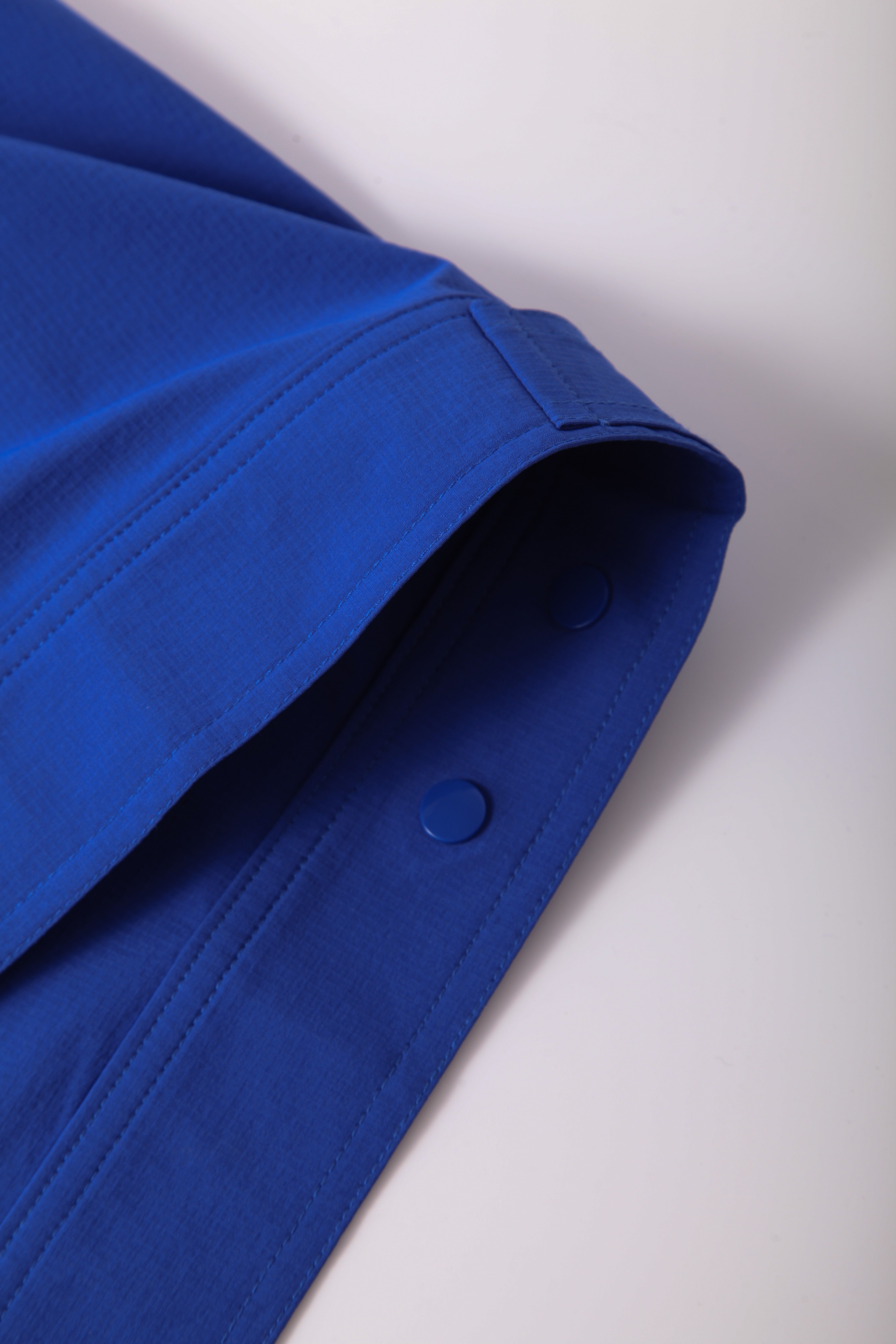 Navy Blue Stand Collar Short Sleeve Work Shirt STS5008