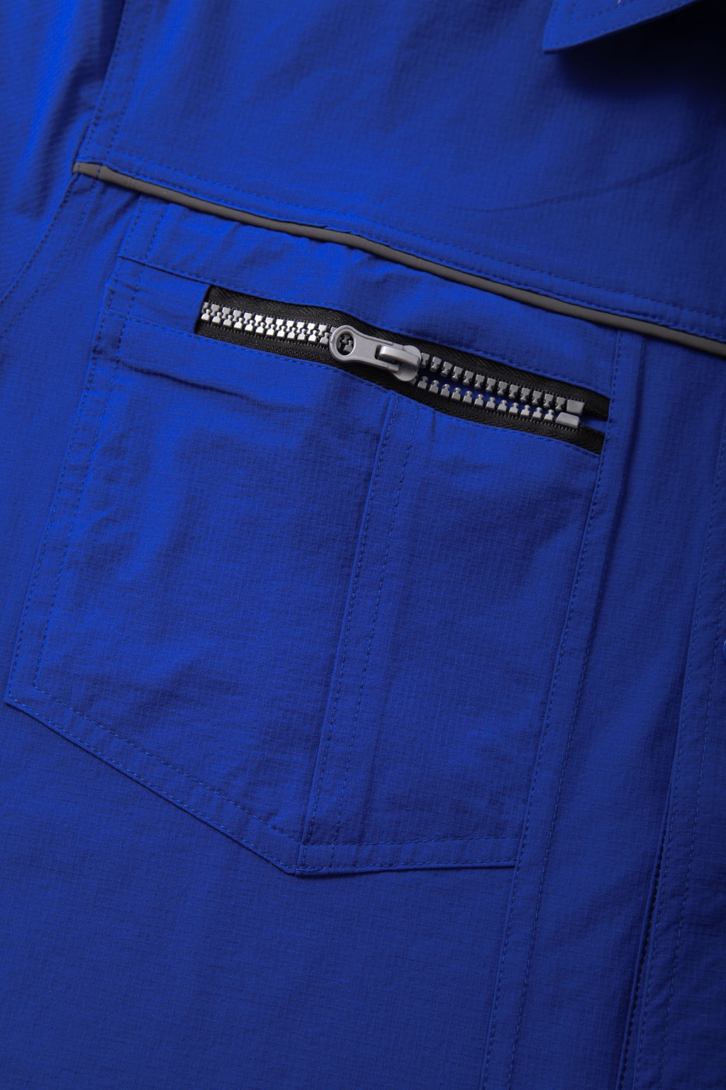 Navy Blue Stand Collar Short Sleeve Work Shirt STS5008