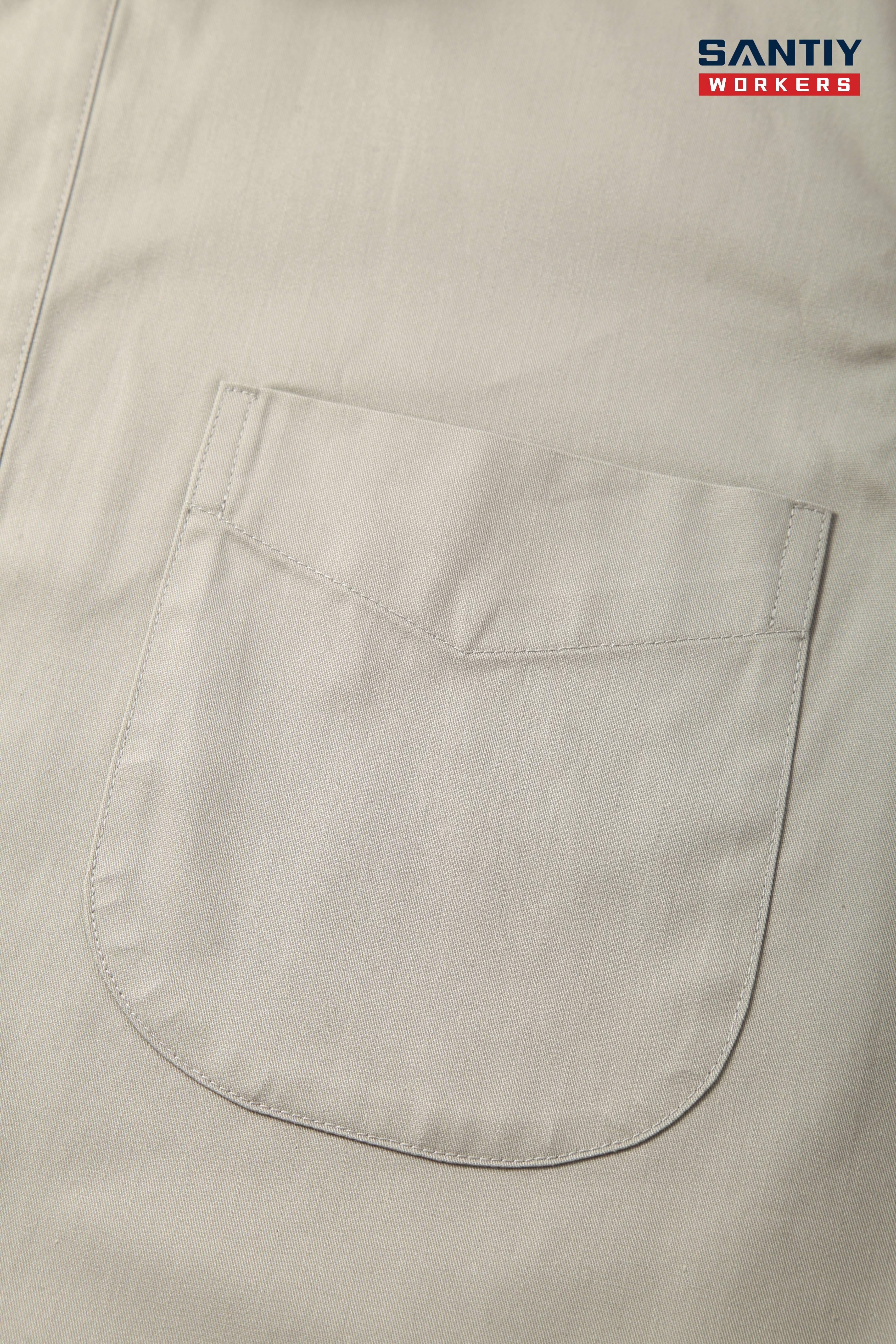 Light-colored loose Antistatic treatment long-sleeved work shirt STS5002