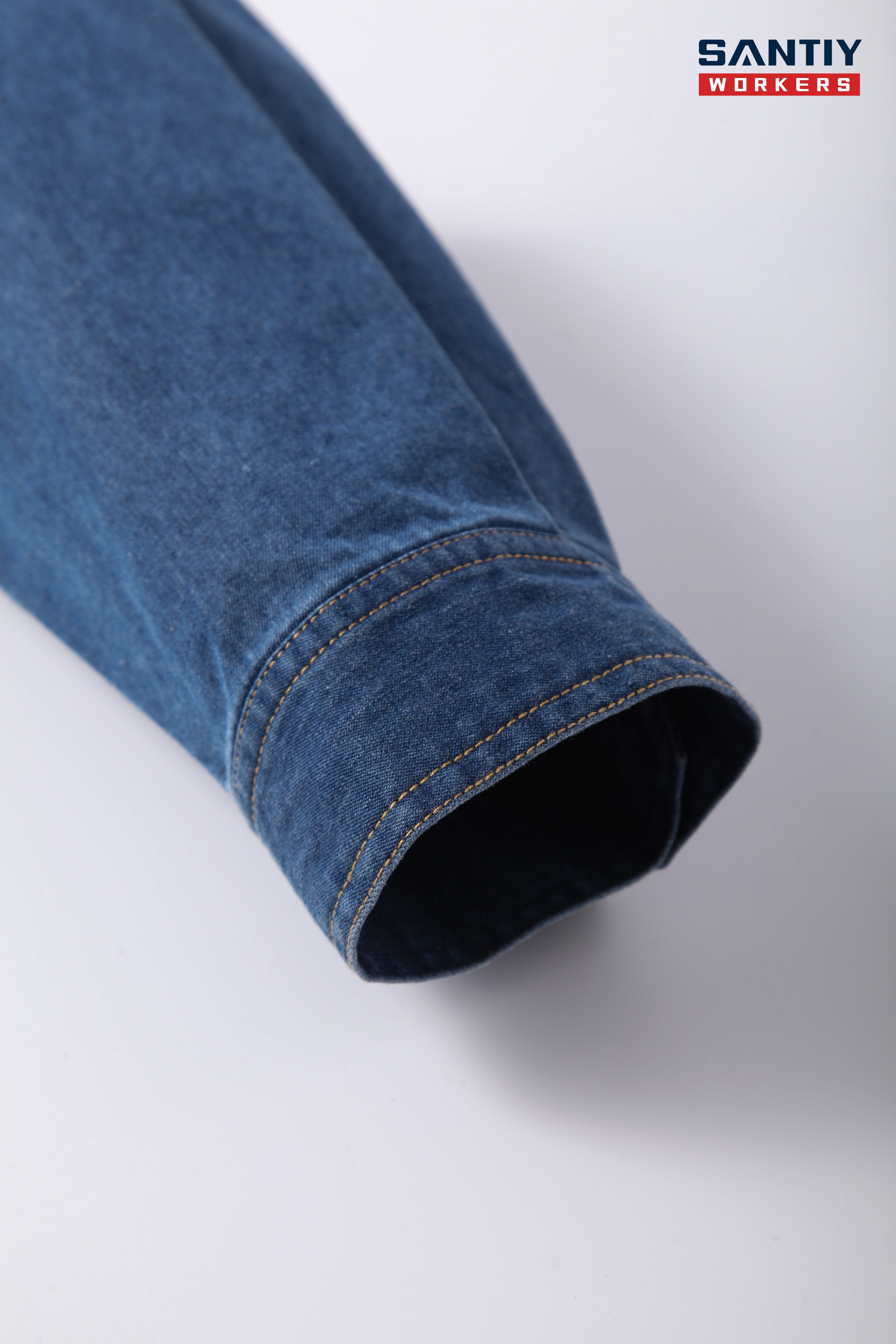 Denim Blue Long Sleeves Work Shirts STS5001