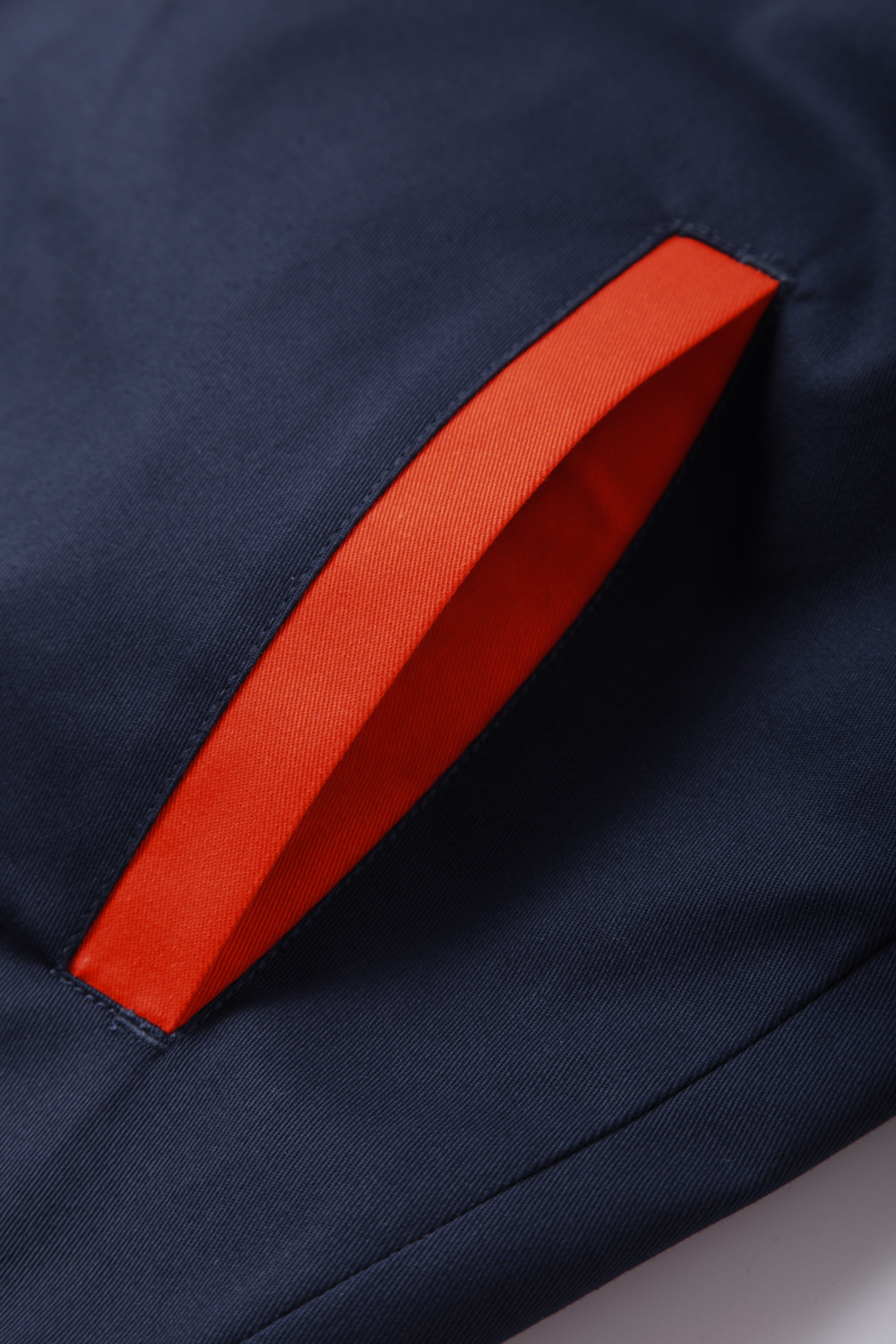 Orange and Black Hi Vis Colorblock Long-sleeved Iindustrial Safety Jacket STH5003