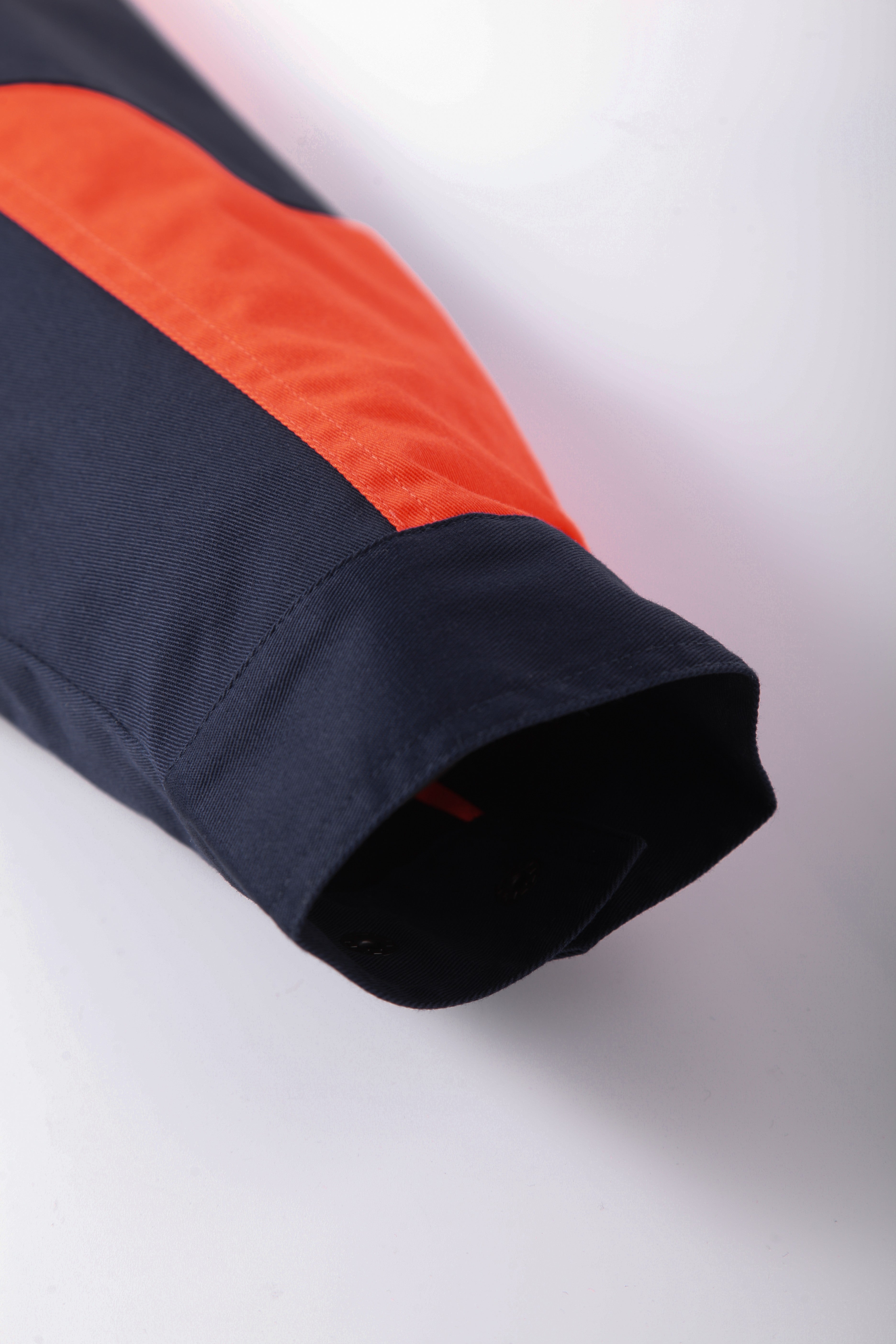 Orange and Black Hi Vis Colorblock Long-sleeved Iindustrial Safety Jacket STH5003