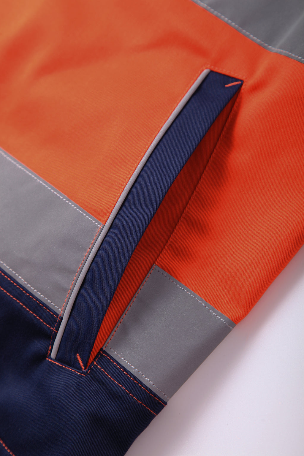 Polyester Construction Mining Uniform Long Sleeve Custom Logo Hi Vis Reflective Safety FR Work Jacket STJ5001