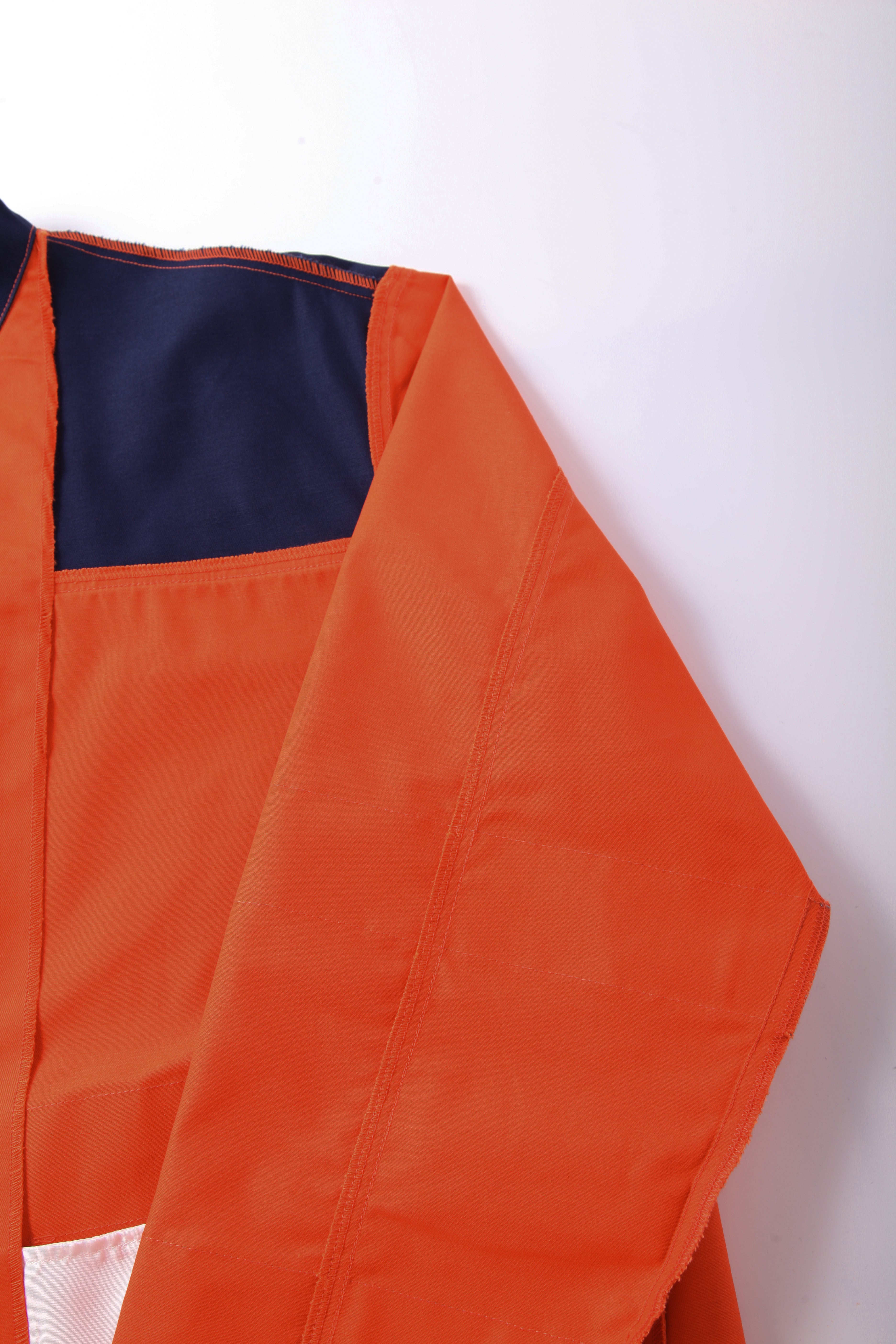 Polyester Construction Mining Uniform Long Sleeve Custom Logo Hi Vis Reflective Safety FR Work Jacket STJ5001