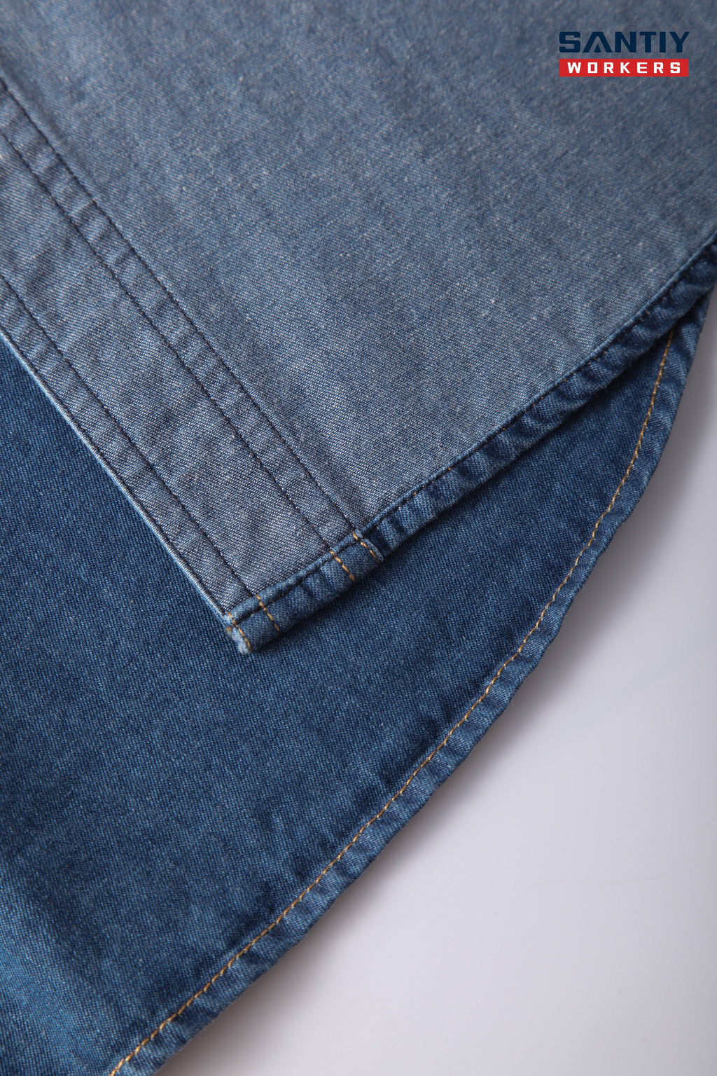 Denim Blue Long Sleeves Work Shirts STS5001