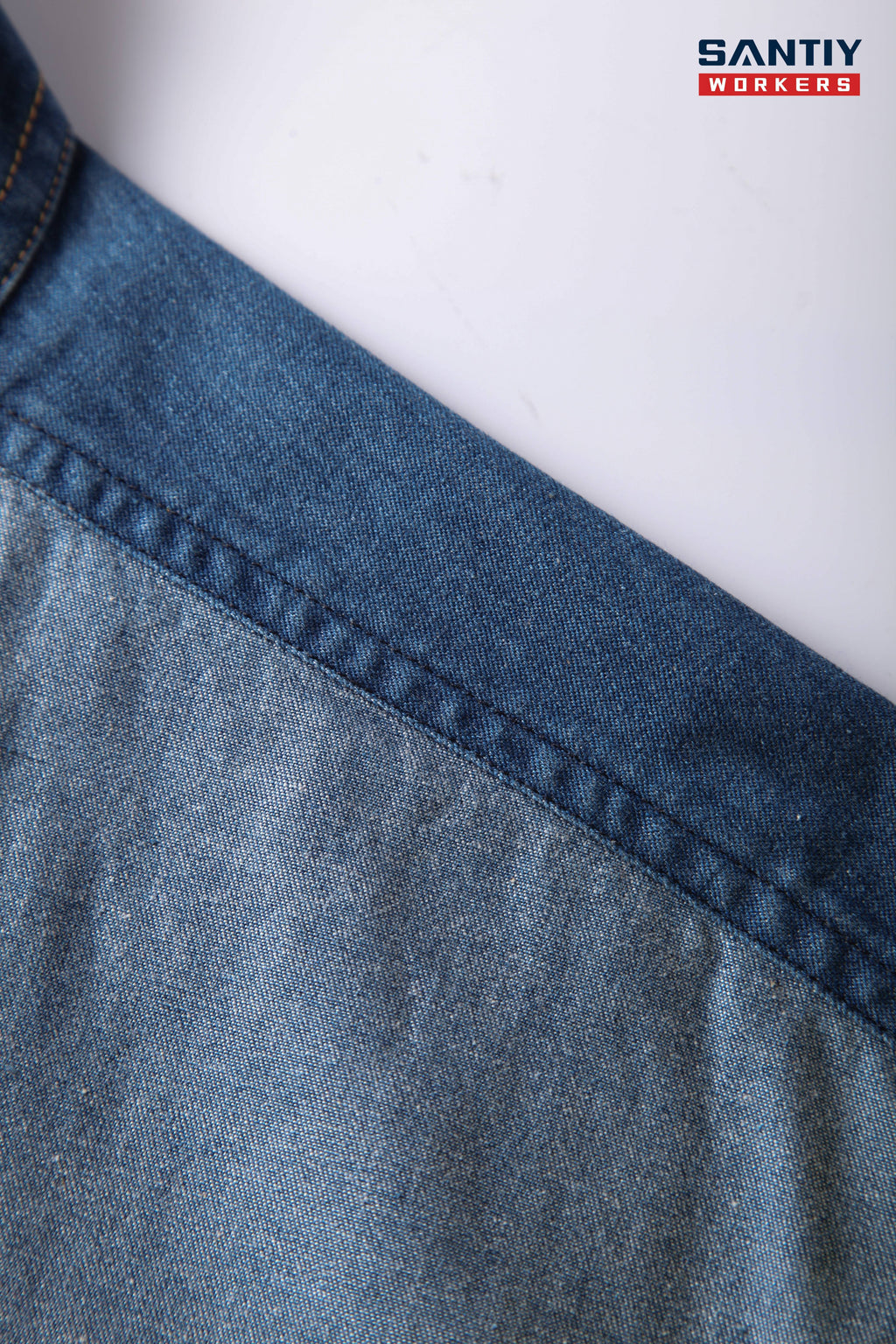 Denim Blue Long Sleeves Work Shirts STS5001