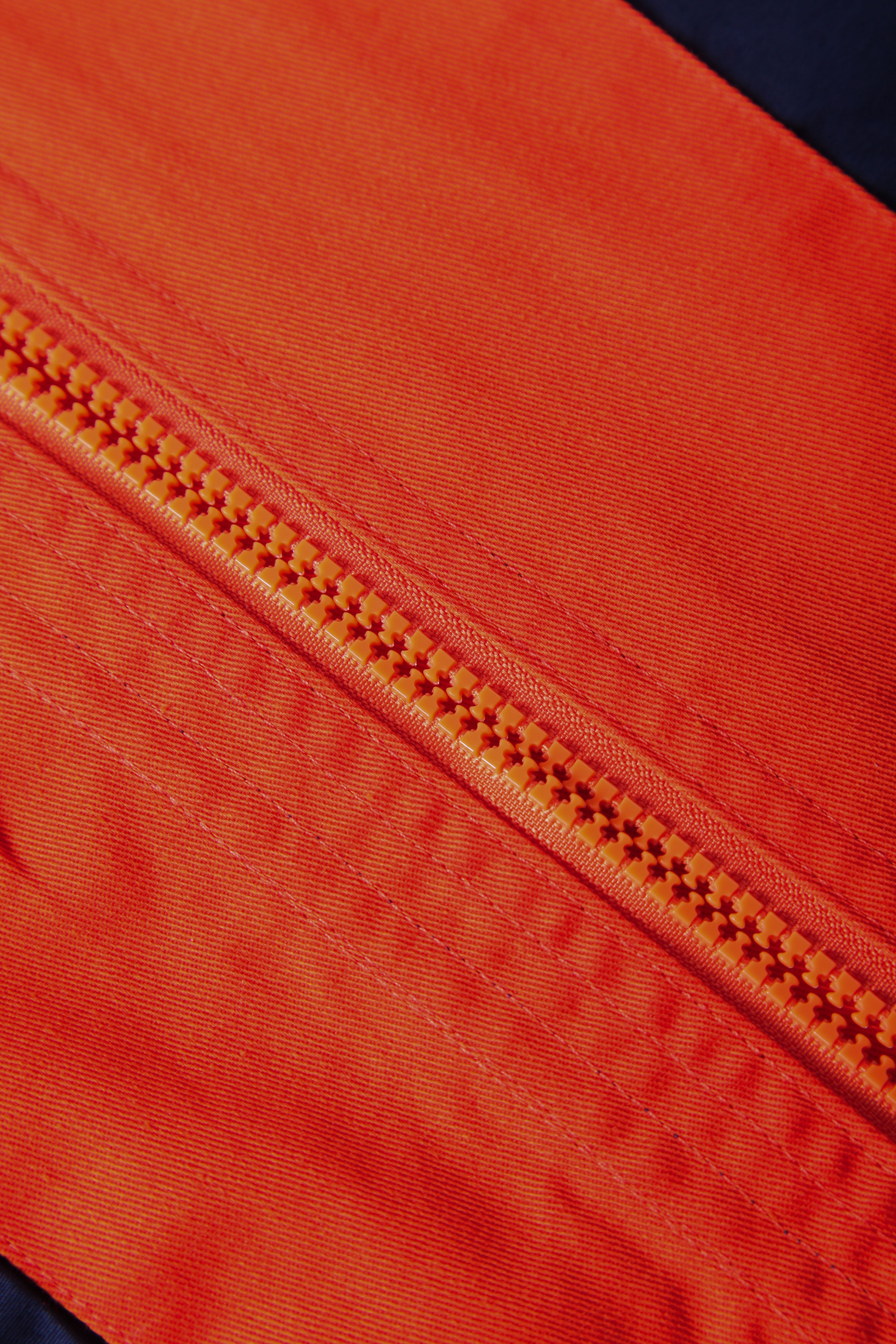 Orange and Black Hi Vis Colorblock Long-sleeved Iindustrial Safety Jacket STH5003