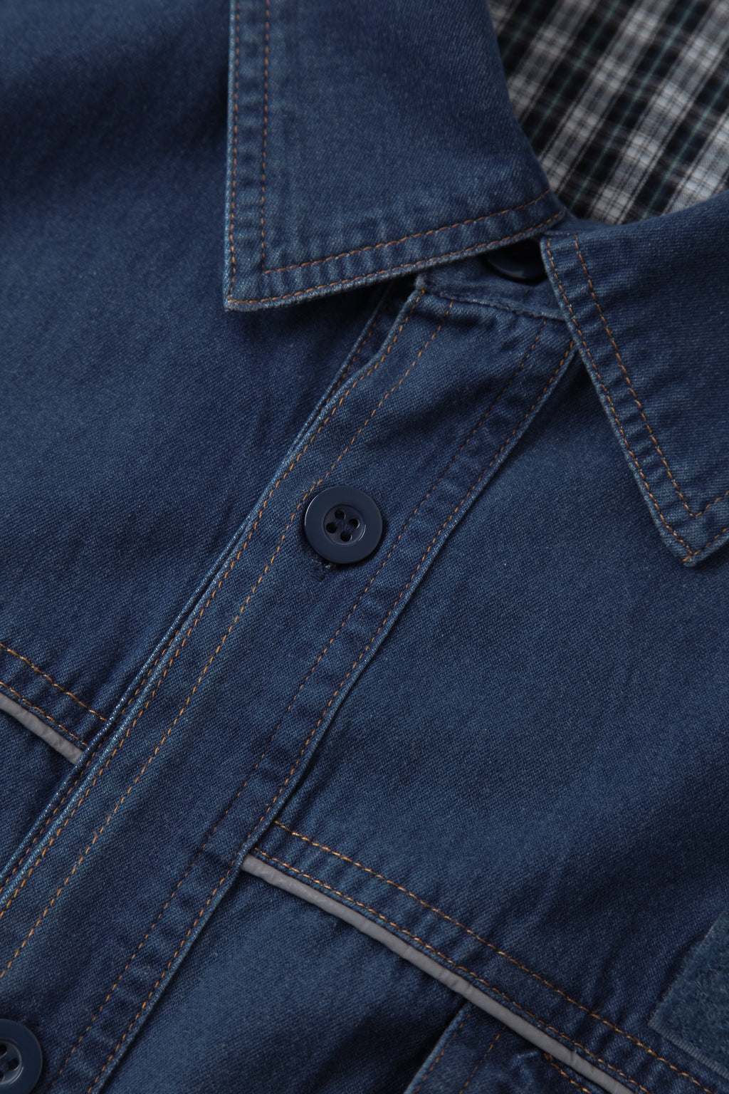 Plus Size Men's Casual Work Jacket with Long Sleeves Summer T/C Material STJ5006