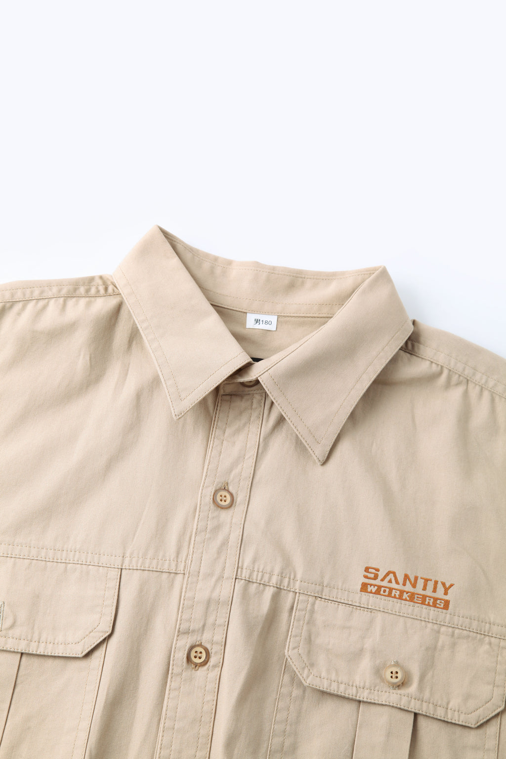 OEM Custom Men's Jacket Twill Work Jacket With Turn-down Collar Washed Coat STJ5007