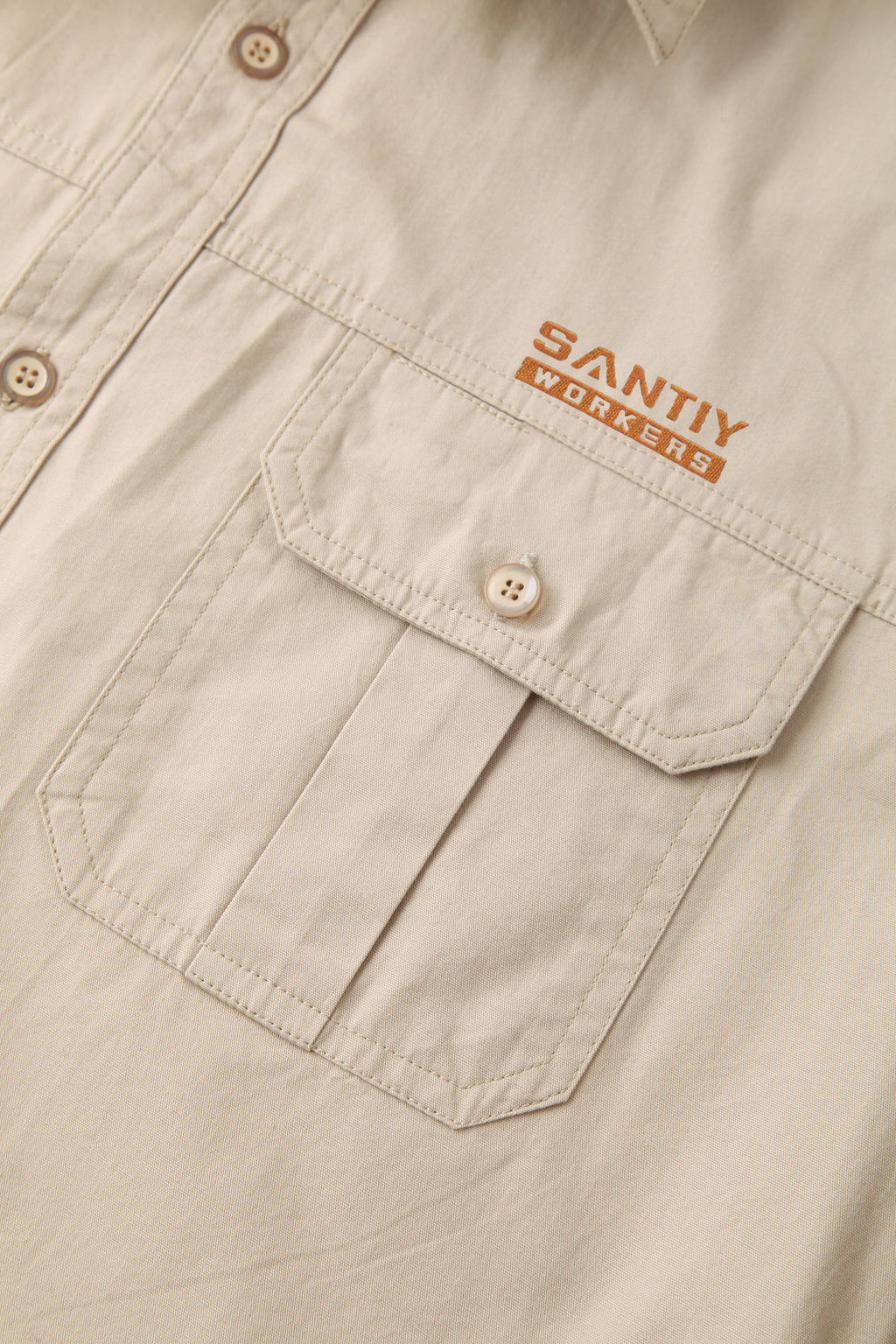 OEM Custom Men's Jacket Twill Work Jacket With Turn-down Collar Washed Coat STJ5007