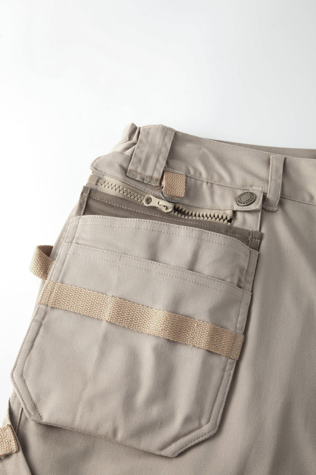 Classic Good Elasticity Men's Khaki Multi-Pocket Work Pant STP5013