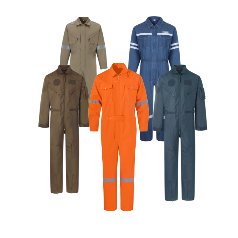 Hi Vi Industry Flame Retardant Fabric Safety Coveralls STC5003