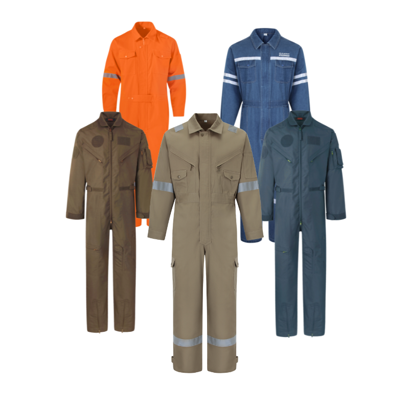 OEM FR Inherent Flame-Static Resistant Aramid IIIA Coverall STC5004