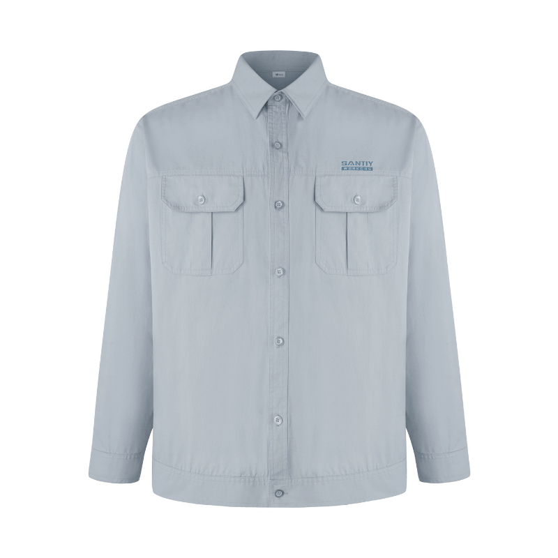 OEM Custom Men's Jacket Twill Work Jacket With Turn-down Collar Washed Coat STJ5007