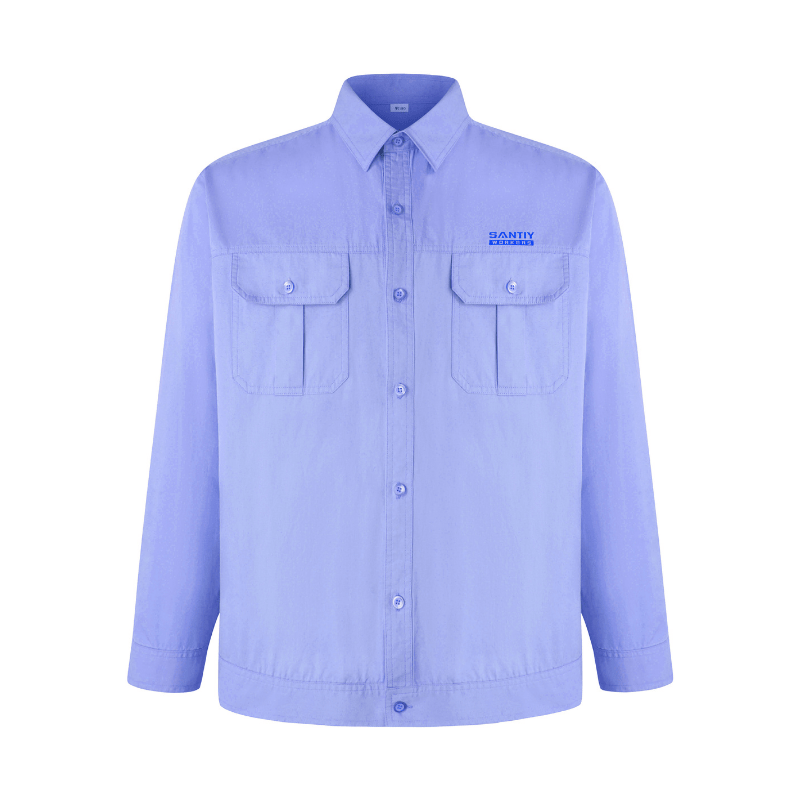 OEM Custom Men's Jacket Twill Work Jacket With Turn-down Collar Washed Coat STJ5007