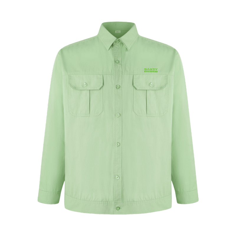 OEM Custom Men's Jacket Twill Work Jacket With Turn-down Collar Washed Coat STJ5007