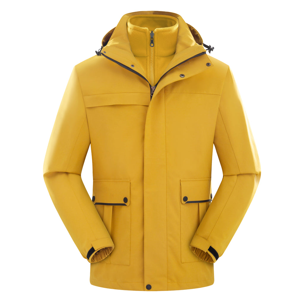 Unisex Autumn Casual Softshell Jacket Outdoor Windproof Water-Repellent Hooded Coat With Zipper STJY2208