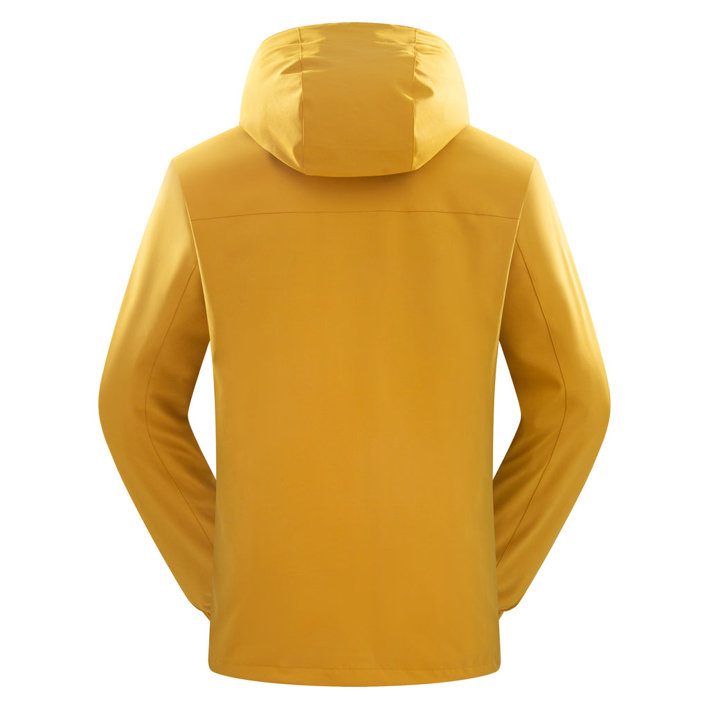 Unisex Autumn Casual Softshell Jacket Outdoor Windproof Water-Repellent Hooded Coat With Zipper STJY2208