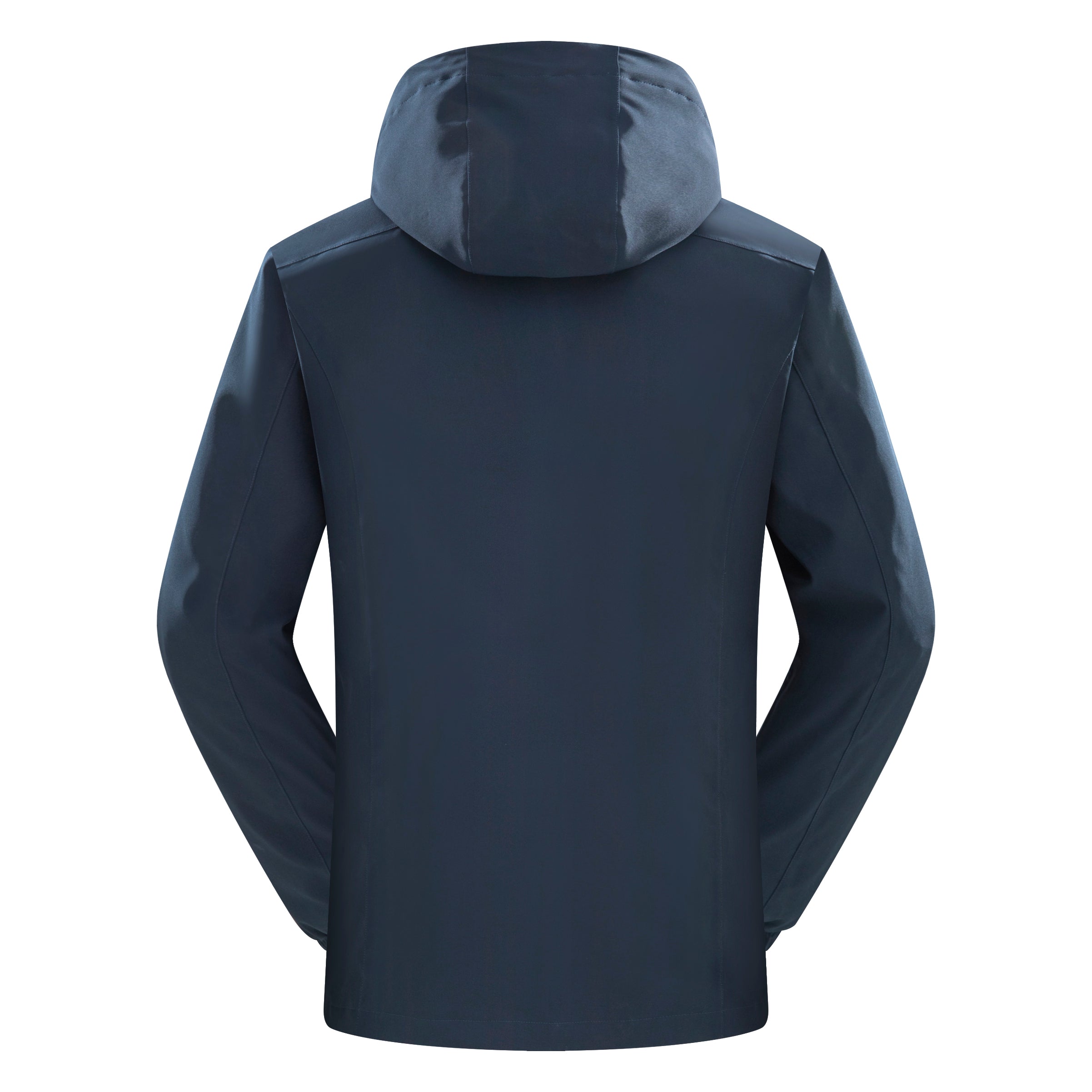 Unisex Autumn Casual Softshell Jacket Outdoor Windproof Water-Repellent Hooded Coat With Zipper STJY2208