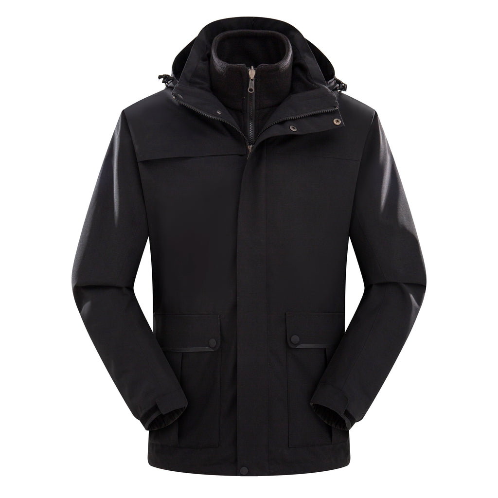 Unisex Autumn Casual Softshell Jacket Outdoor Windproof Water-Repellent Hooded Coat With Zipper STJY2208