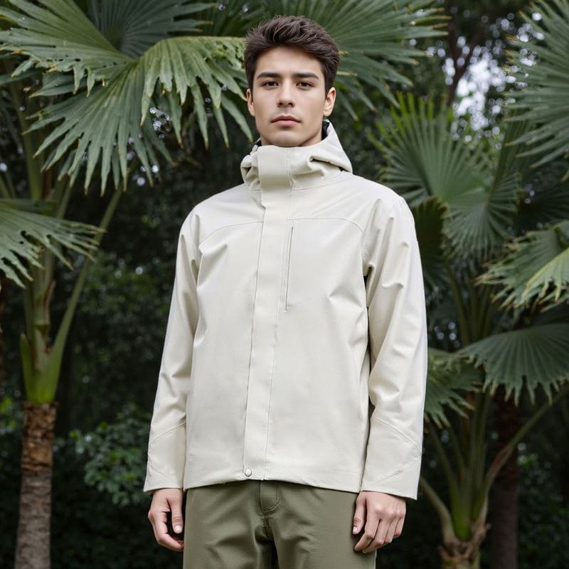 Lightweight Zipper Windstopper Unisex Hooded Rain Coated Fleece Hiking Waterproof Outdoor Jackets STJY2316