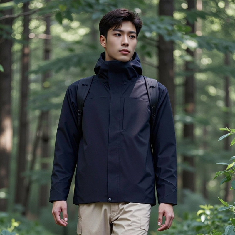 Lightweight Zipper Windstopper Unisex Hooded Rain Coated Fleece Hiking Waterproof Outdoor Jackets STJY2316