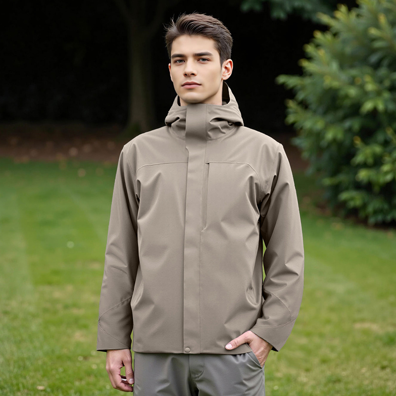 Lightweight Zipper Windstopper Unisex Hooded Rain Coated Fleece Hiking Waterproof Outdoor Jackets STJY2316