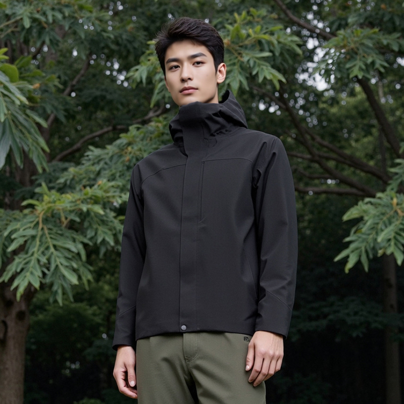 Lightweight Zipper Windstopper Unisex Hooded Rain Coated Fleece Hiking Waterproof Outdoor Jackets STJY2316