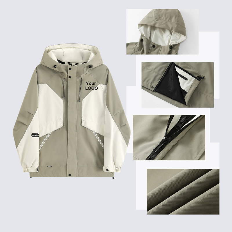 Custom Hooded Outdoor Cycling Hiking Rain Jacket Breathable Waterproof Windbreaker Jacket STJY2503