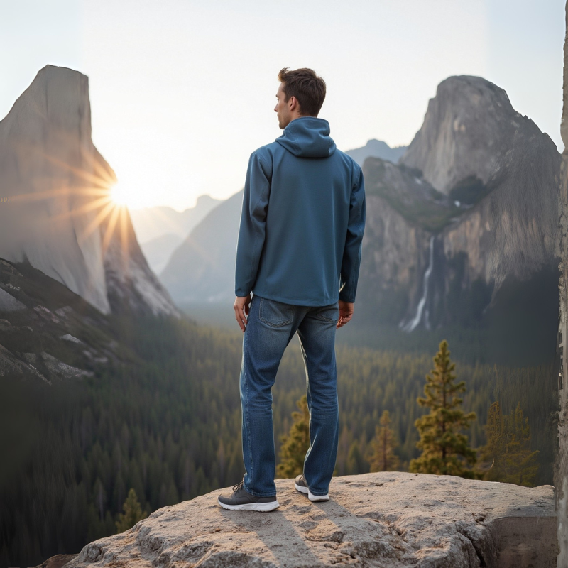 Plus Size Windbreaker Jacket Water-Resistant Breathable Multi-Pocket Shoftshell Jacket STJY2508