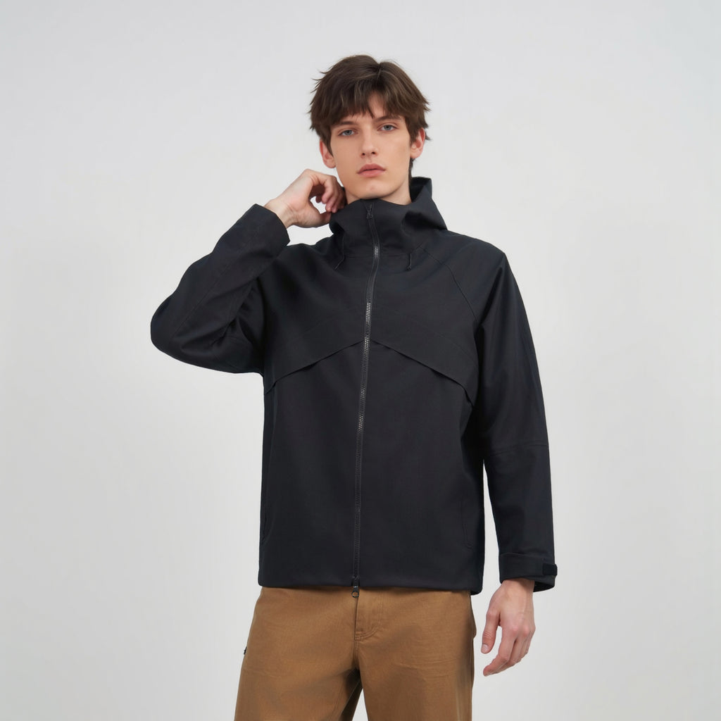 Outdoor Hiking Hooded Waterproof Windproof Winter Raincoat Jacket STJY2688