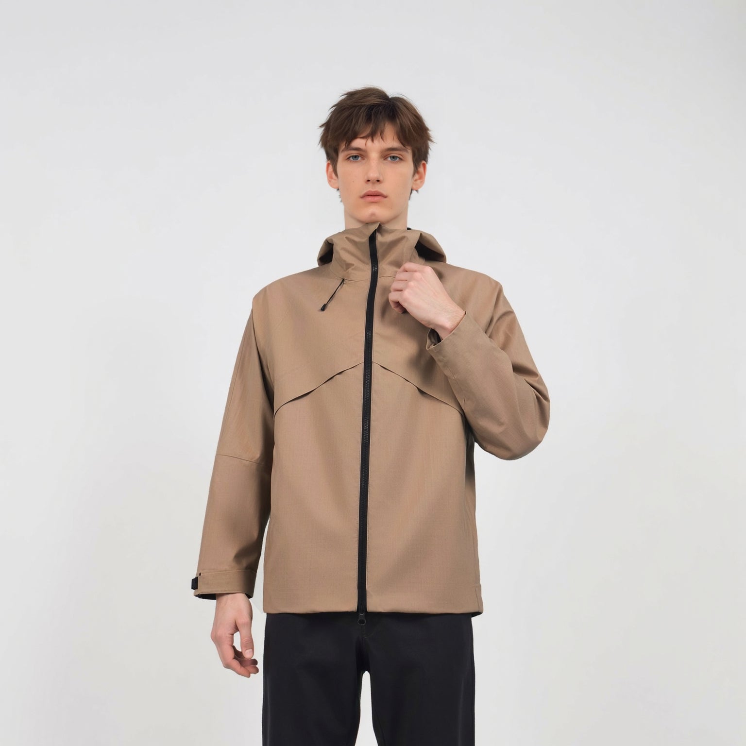 Outdoor Hiking Hooded Waterproof Windproof Winter Raincoat Jacket STJY2688