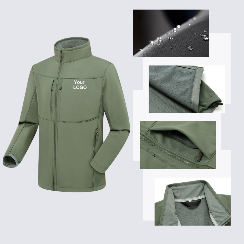 Windproof Waterproof Jacket for Outdoor with Zipper STJY2818