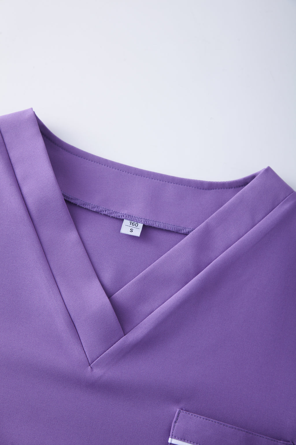 Purple Long Sleeves Hospital Nurse Apparel STM5004