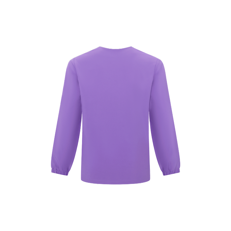 Purple Long Sleeves Hospital Nurse Apparel STM5004