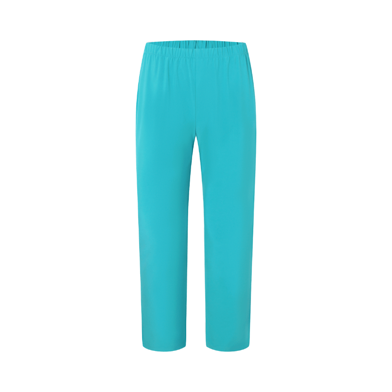 Cyan V-neck Breathable Nurse Uniforms STM5005