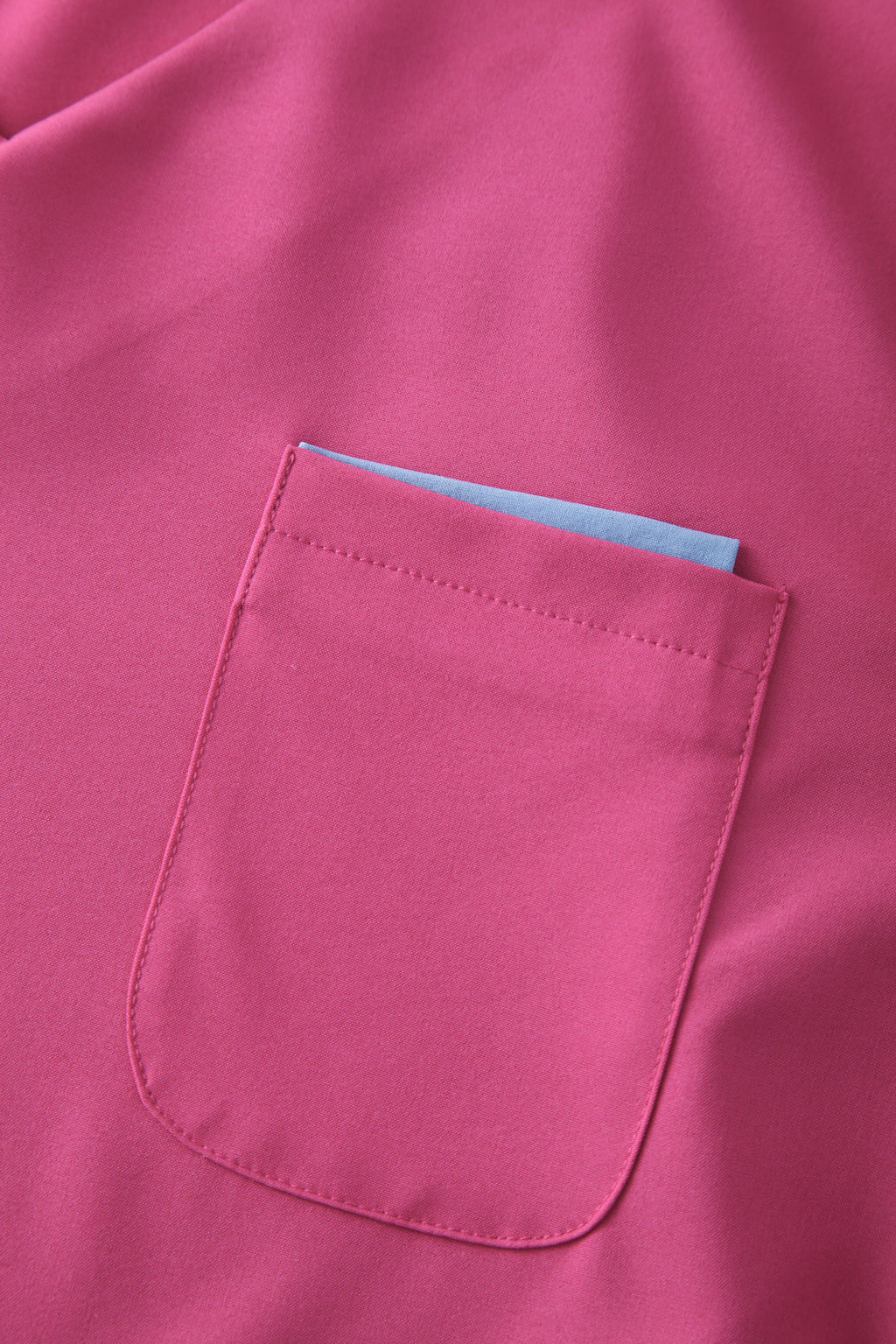 Long Sleeves V-neck Peach Pink Custom Nurse Uniforms STM5007