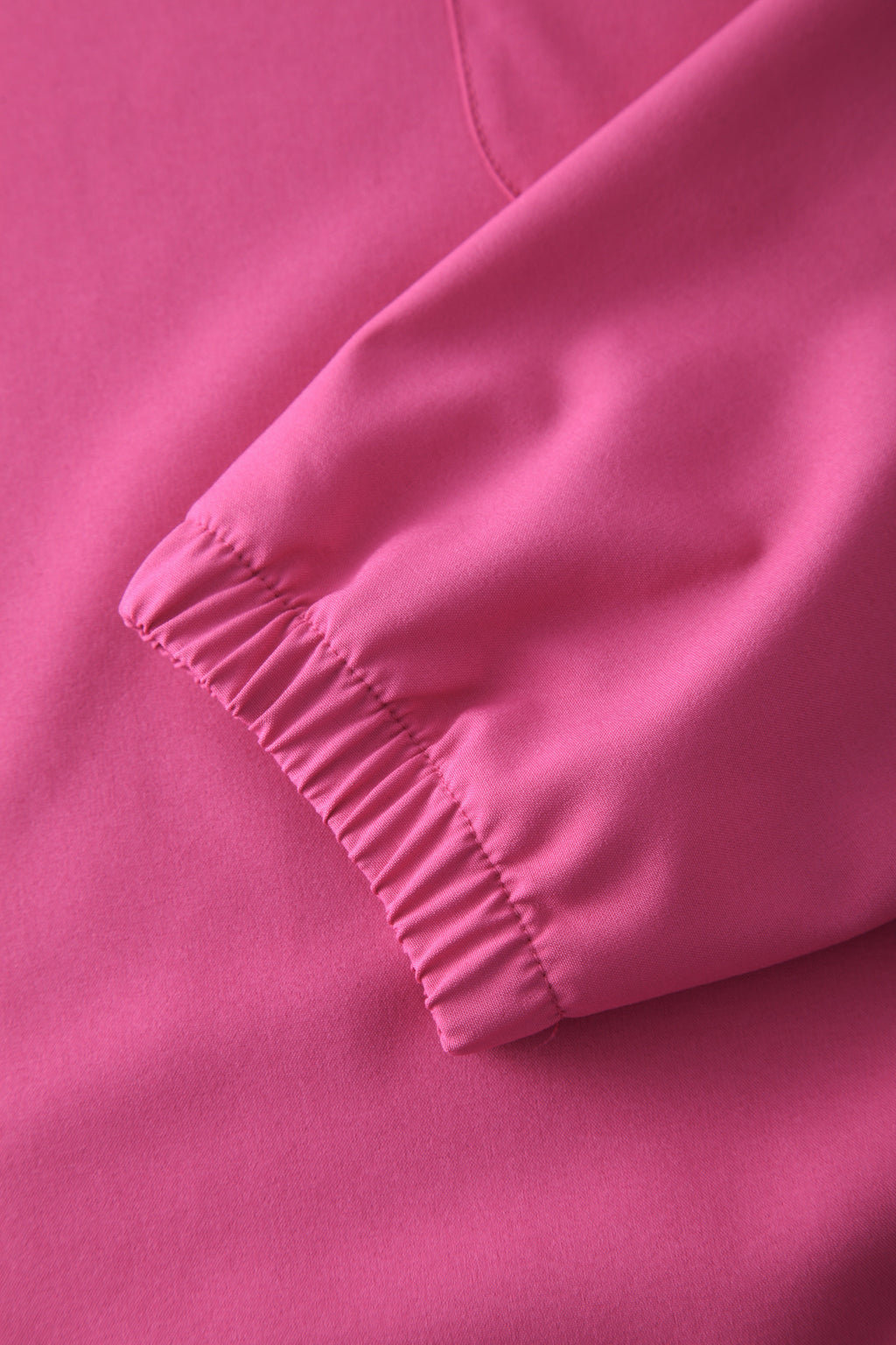 Long Sleeves V-neck Peach Pink Custom Nurse Uniforms STM5007