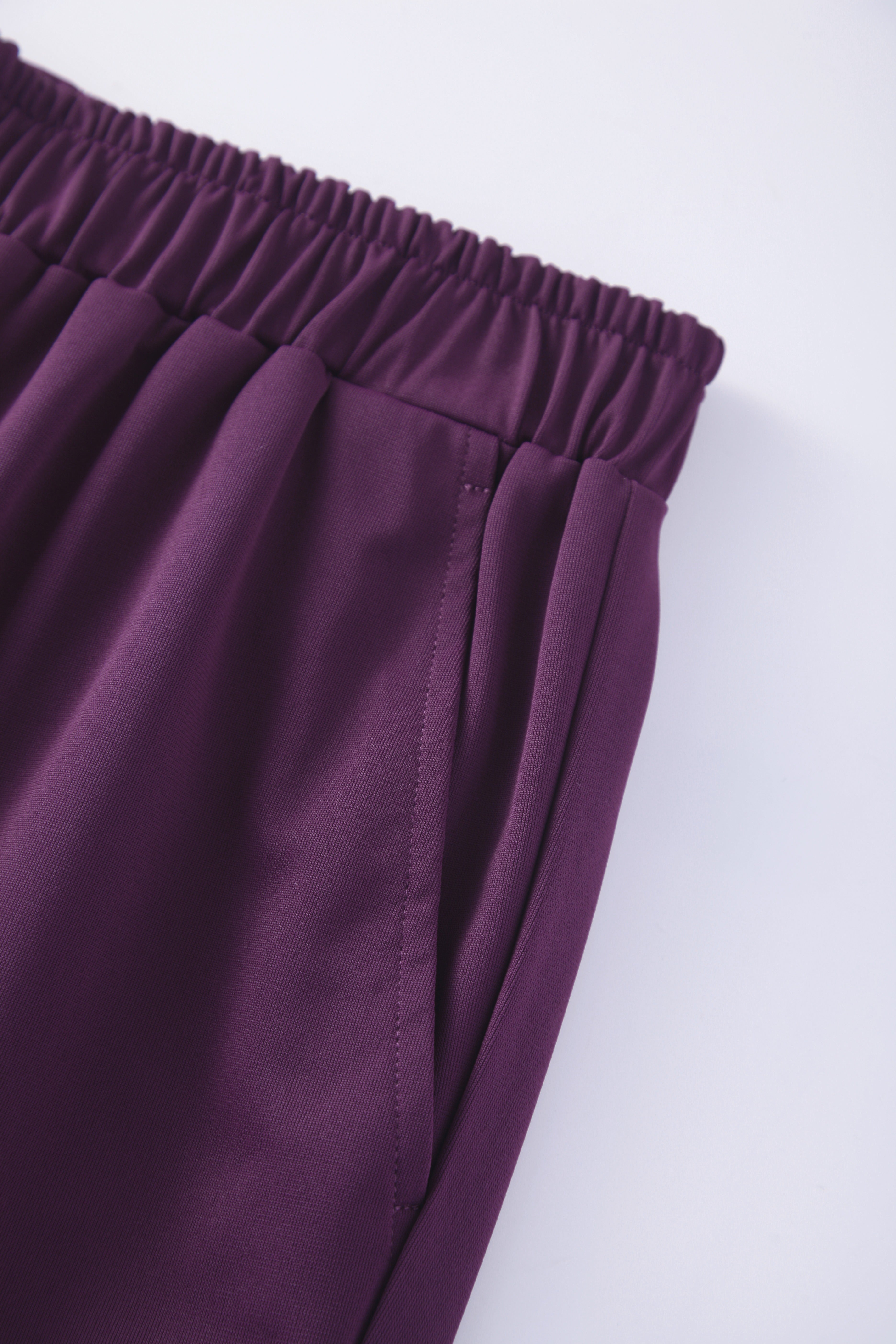 Grape Purple V-neck Custom Nurse Uniforms STM5009